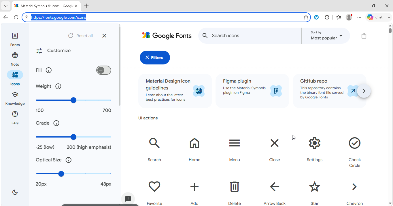 google icons