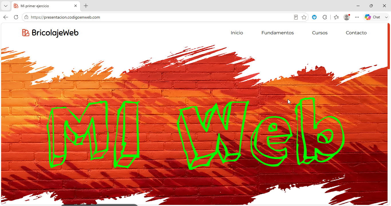 sitio web